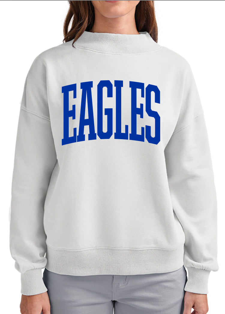 26-27 CR- Mock Neck Eagles Sweatshirt