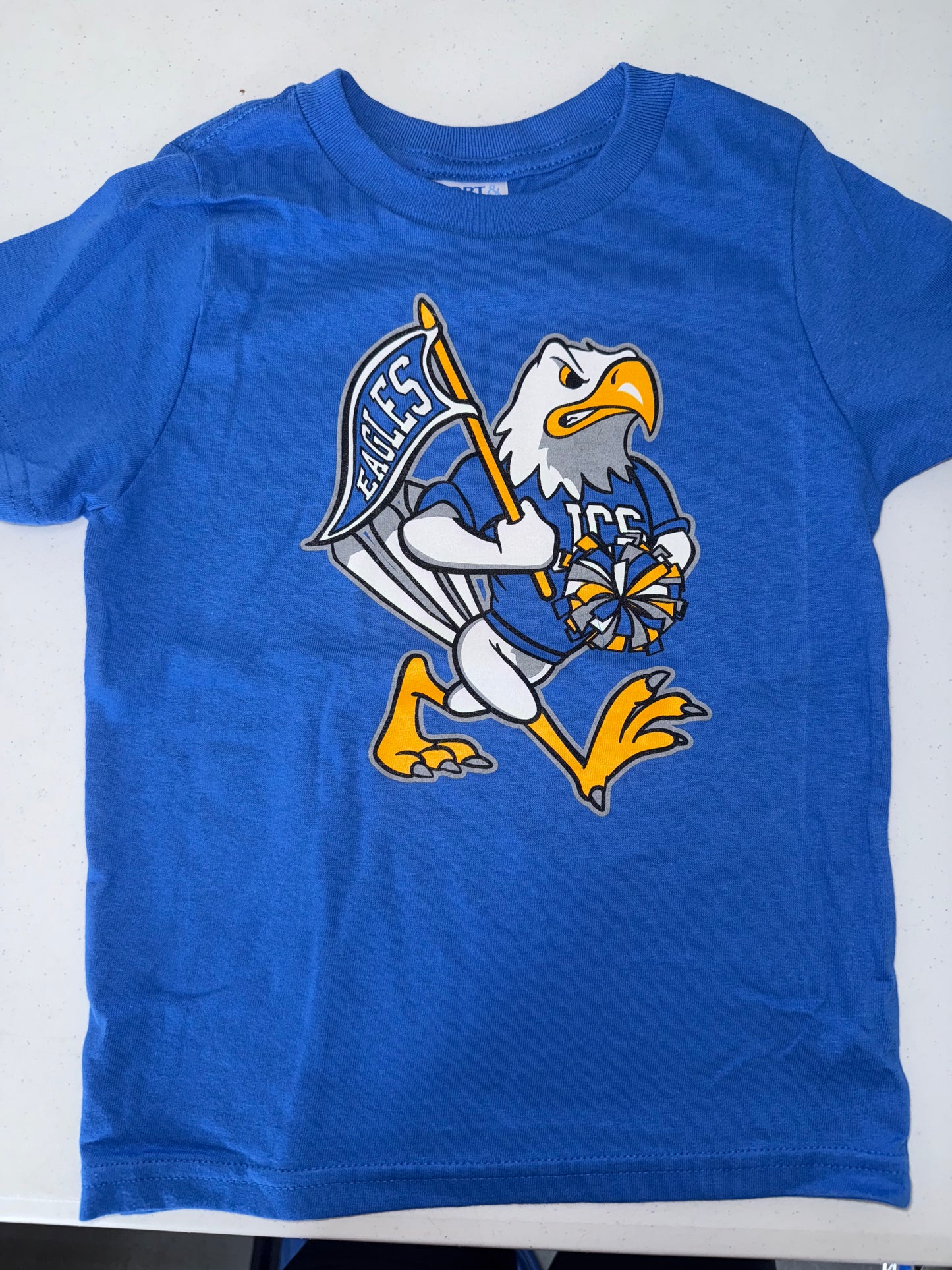 (25-26) Todd/Youth PC- Blue Heather Pom Eagle