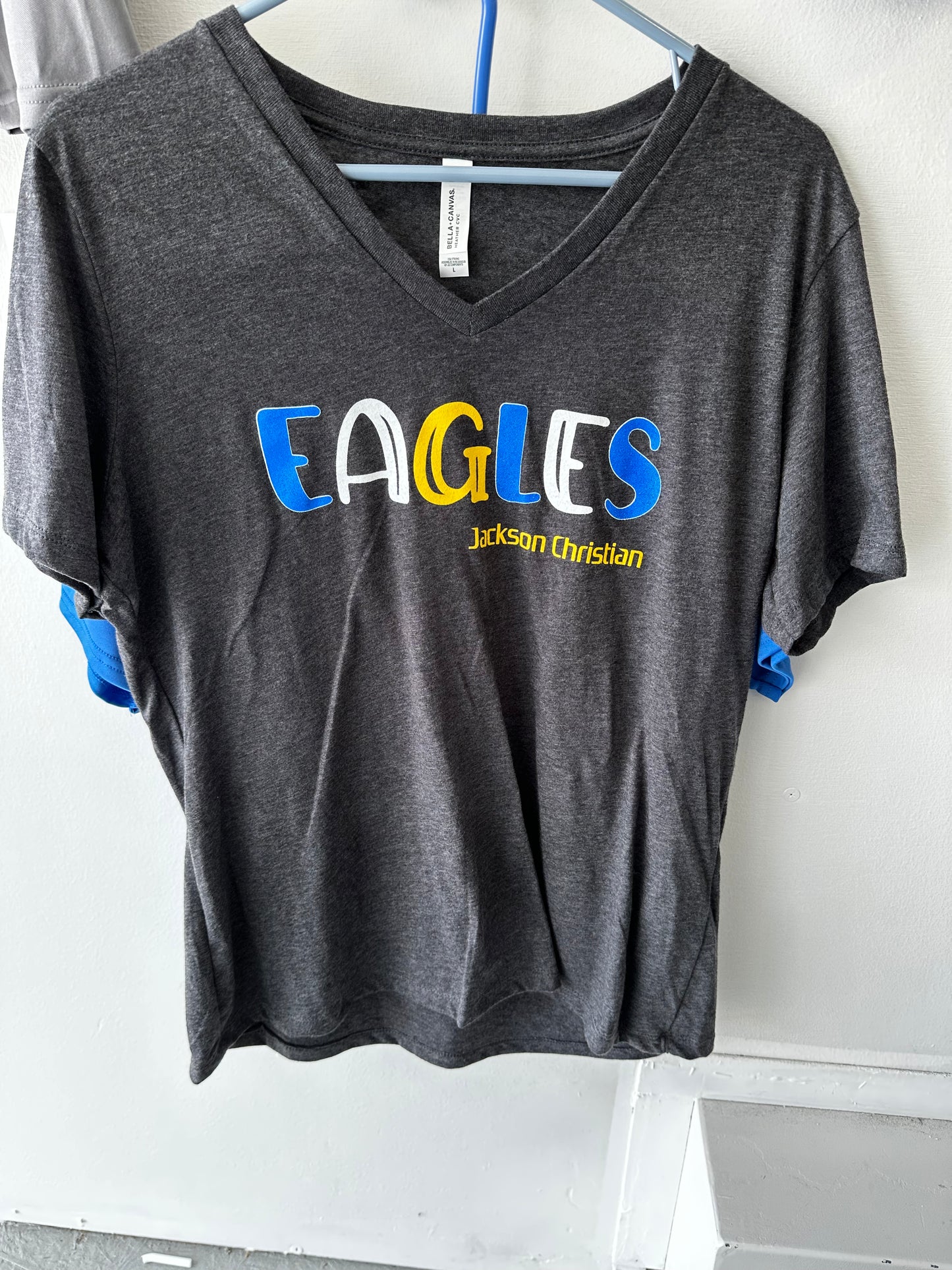 Bella Canvas V-Neck Tee - 3 color Eagles with spaces