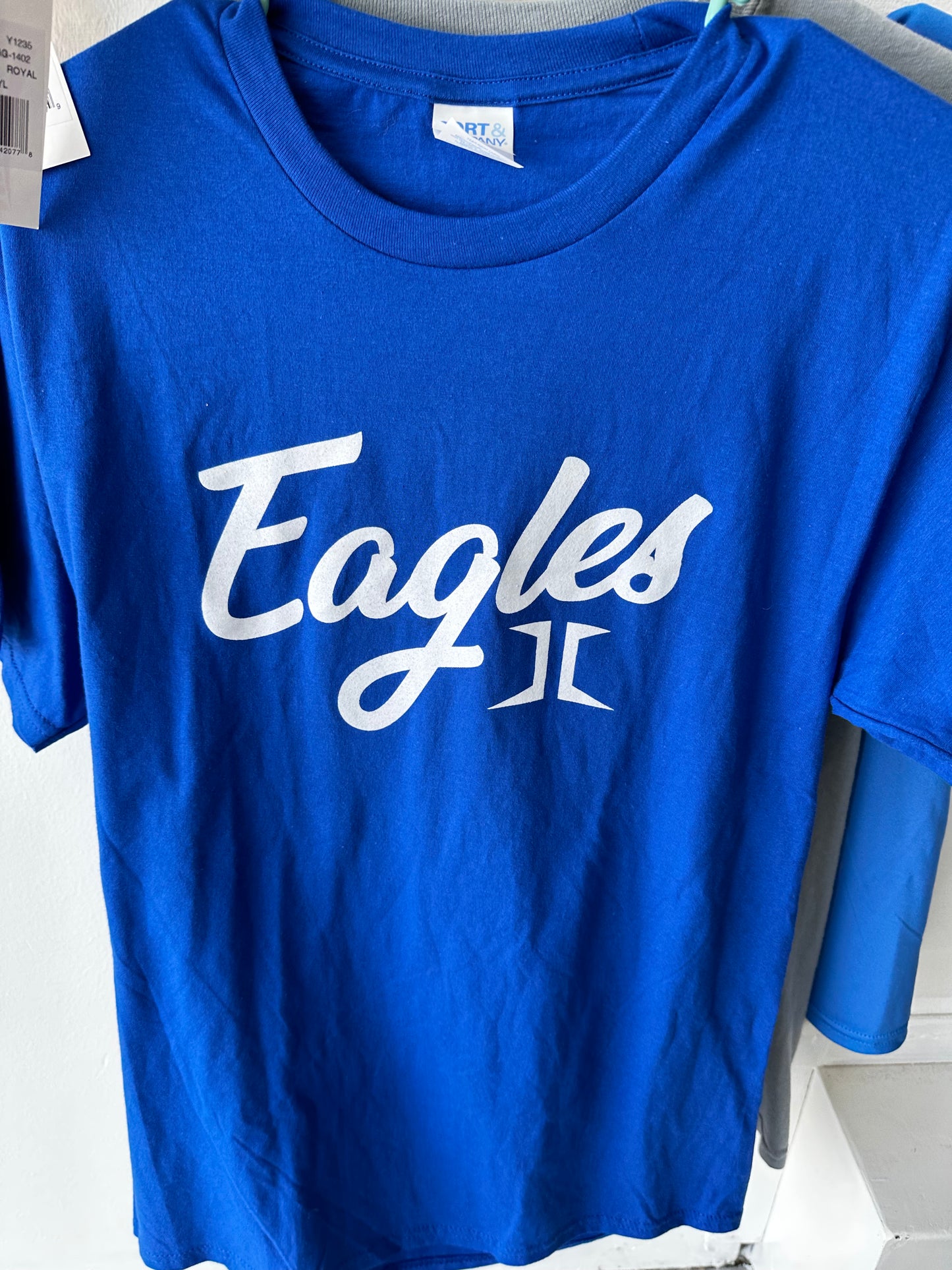 Port and Co Fan Fav Tee - Script Eagles w/ JC