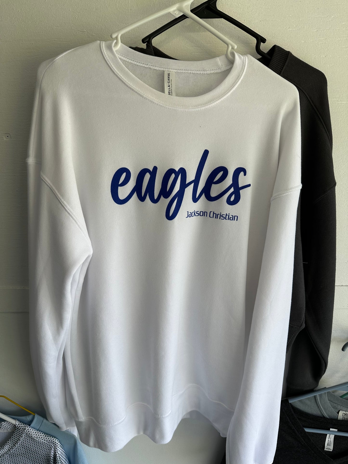 Bella Canvas Crew Sweatshirt - Script Lower Eagles
