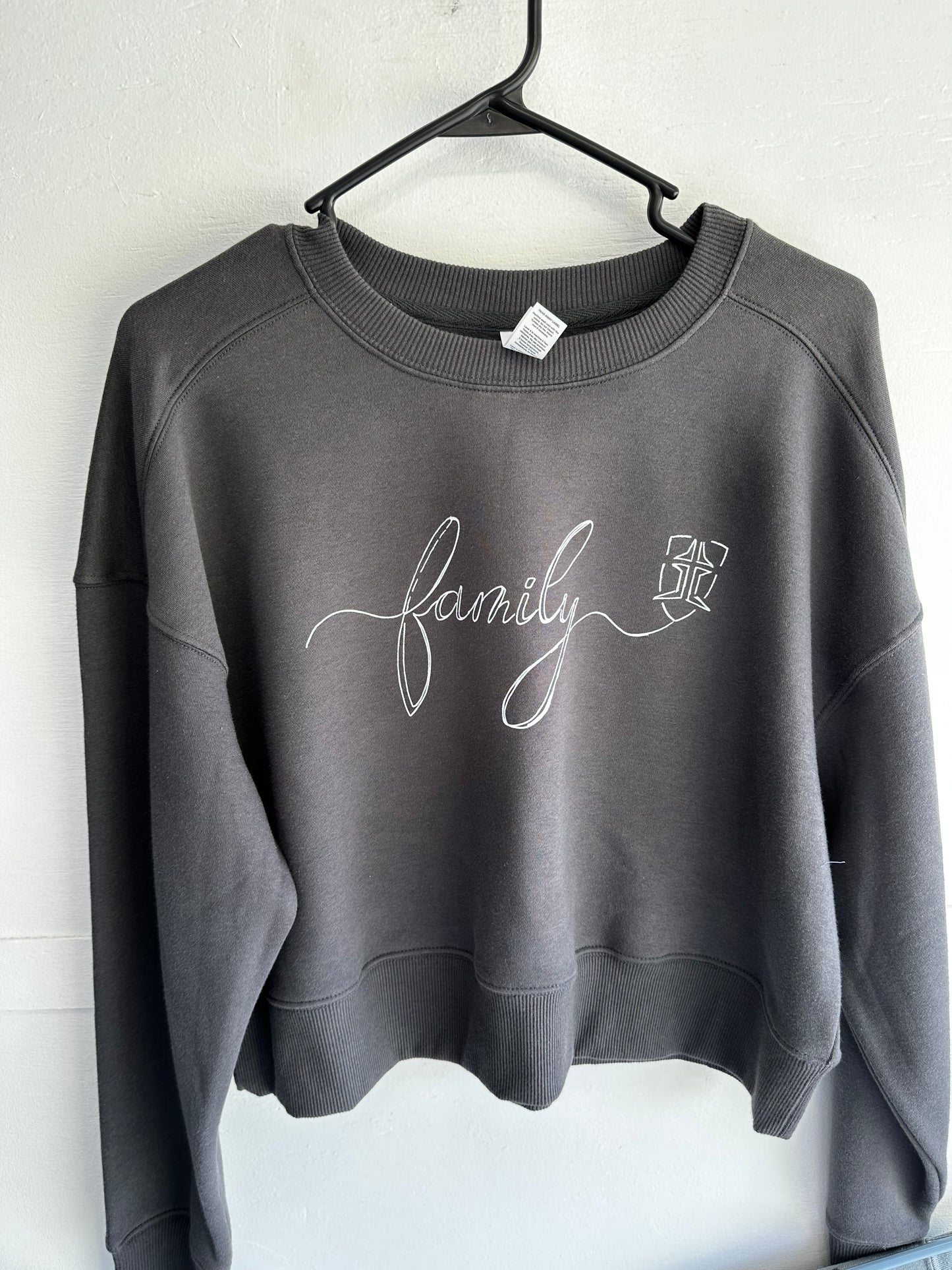 District Women's Fleece Crop Crew - Family