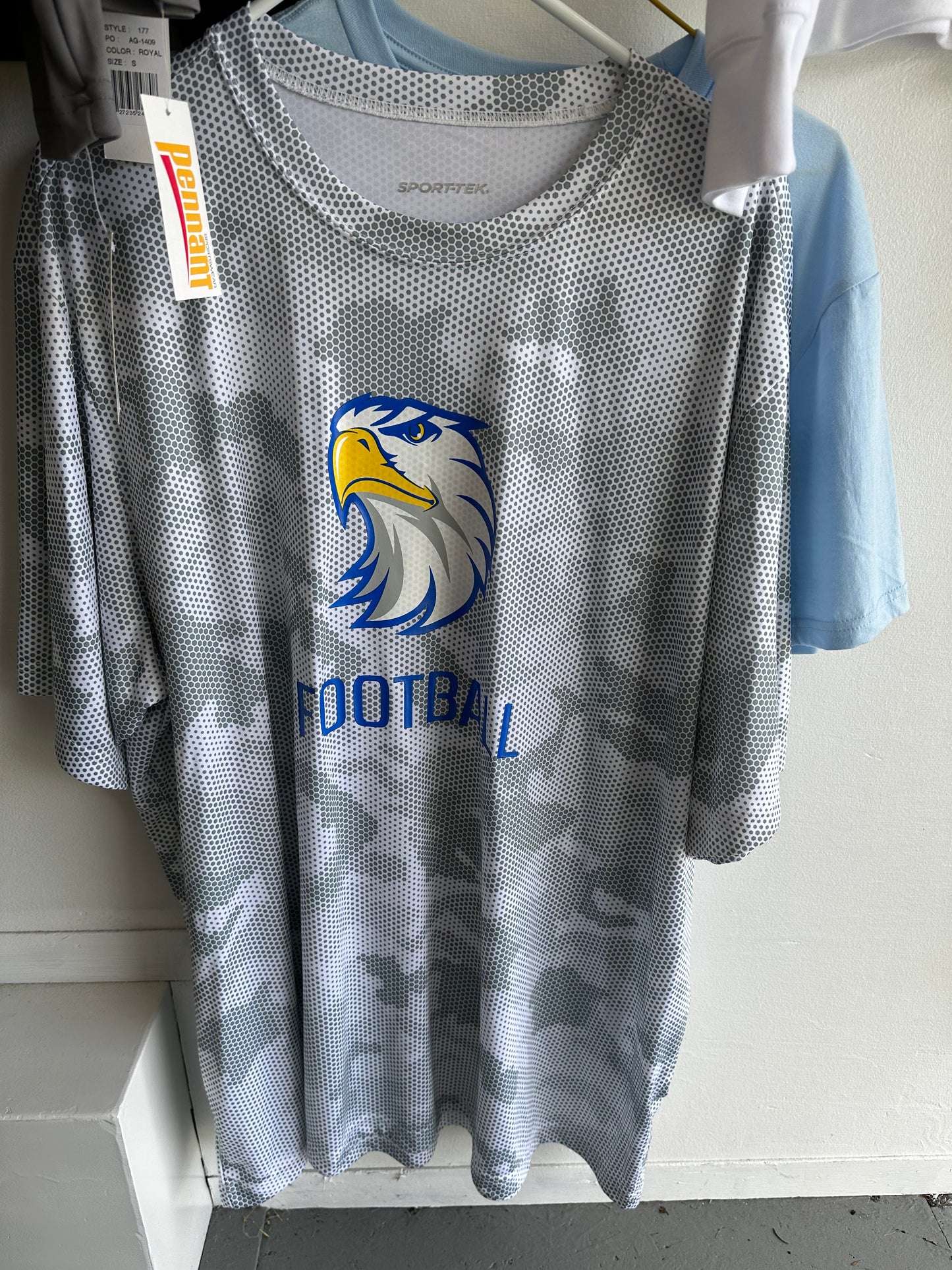 SportTek CamoHex Tee - Eagle Head