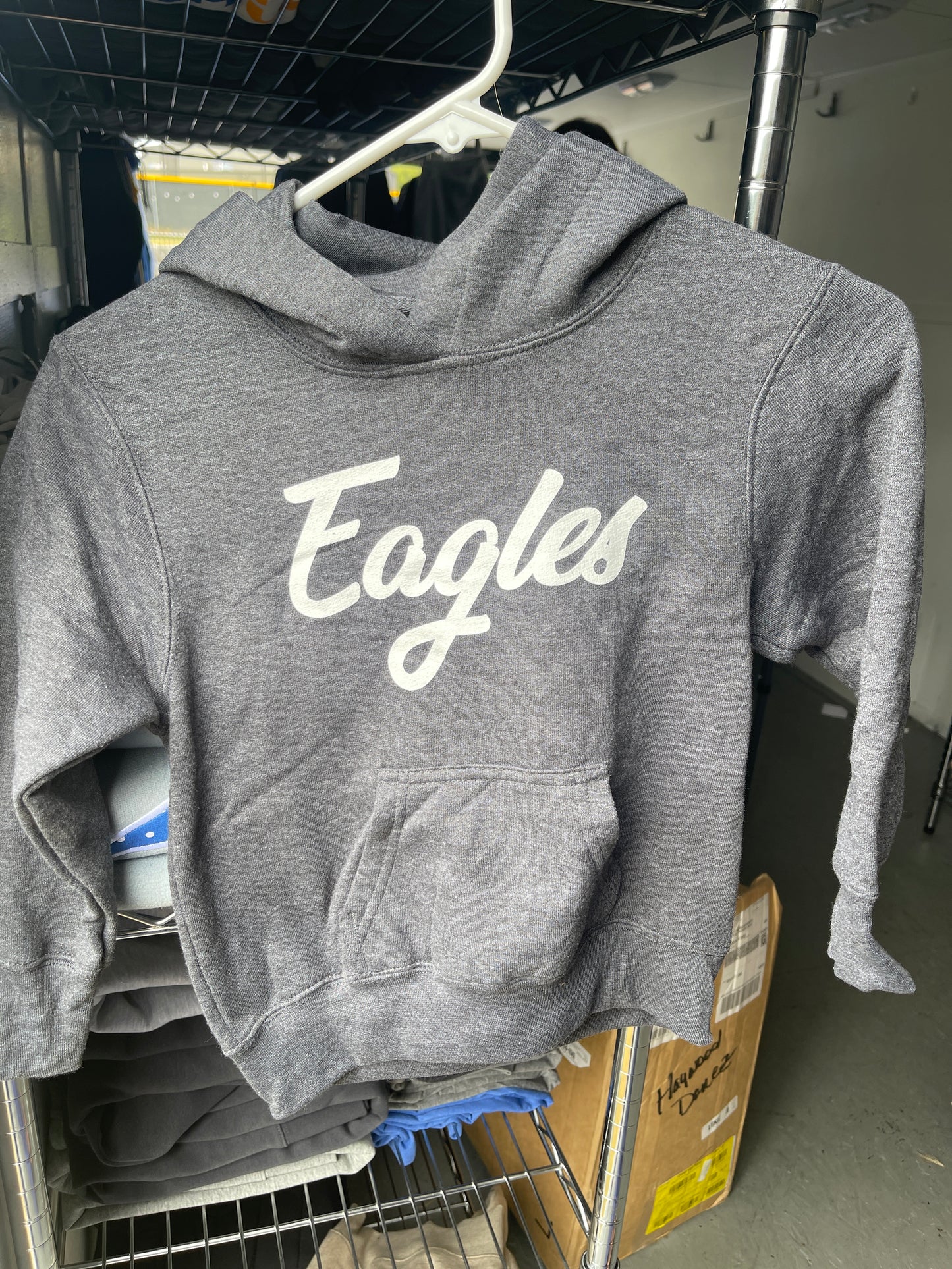 Port & Co YOUTH Fan Hoodie (Script Eagles)