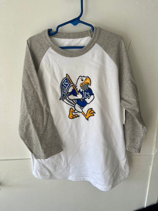 Youth Sport Tek 3/4 Sleeve (Vintage Cartoon Eagle)